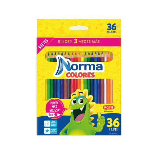 Lápices De Color Norma Premium 15 Colores Largos - Juan Marcet